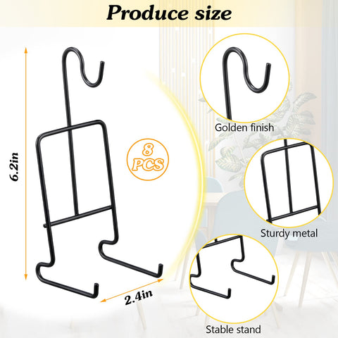 Vesici soporte negro para tazas y platillos, ahorro de espacio