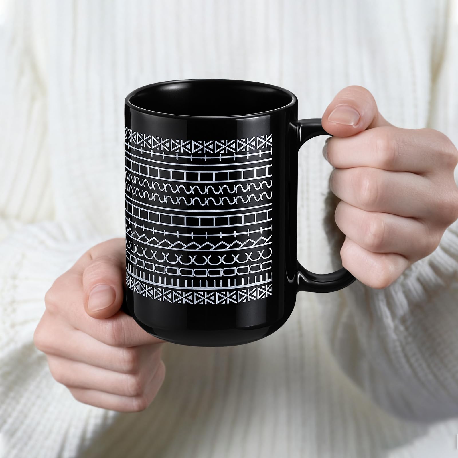 Taza Vesici runas antiguas revela mensaje al inclinarse