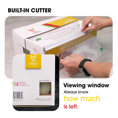 Almacenamiento seguro con bolsas Vesta Precision para alacena, refrigerador o congelador
