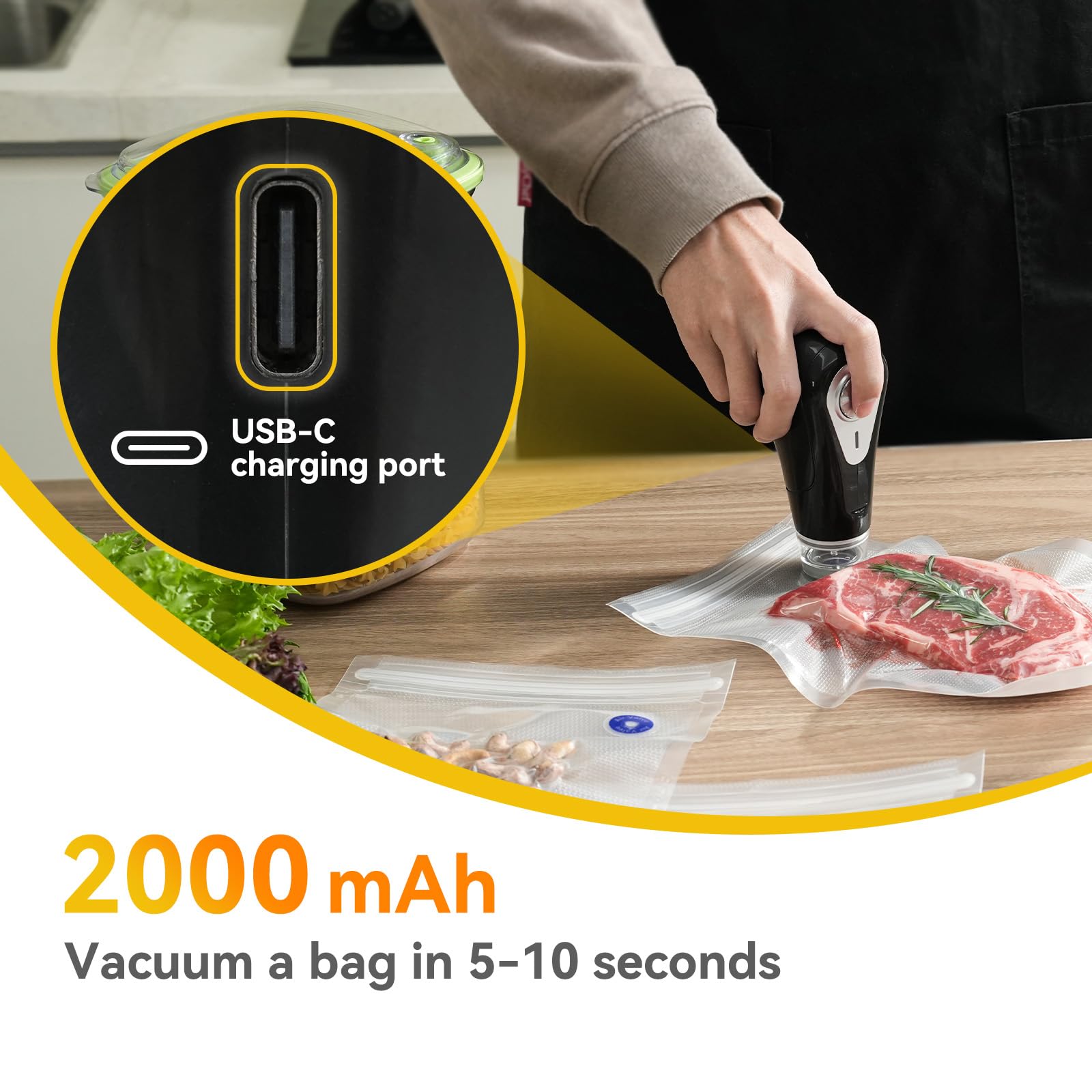 Vesta Precision sellado rápido 60kPa para conservar alimentos frescos