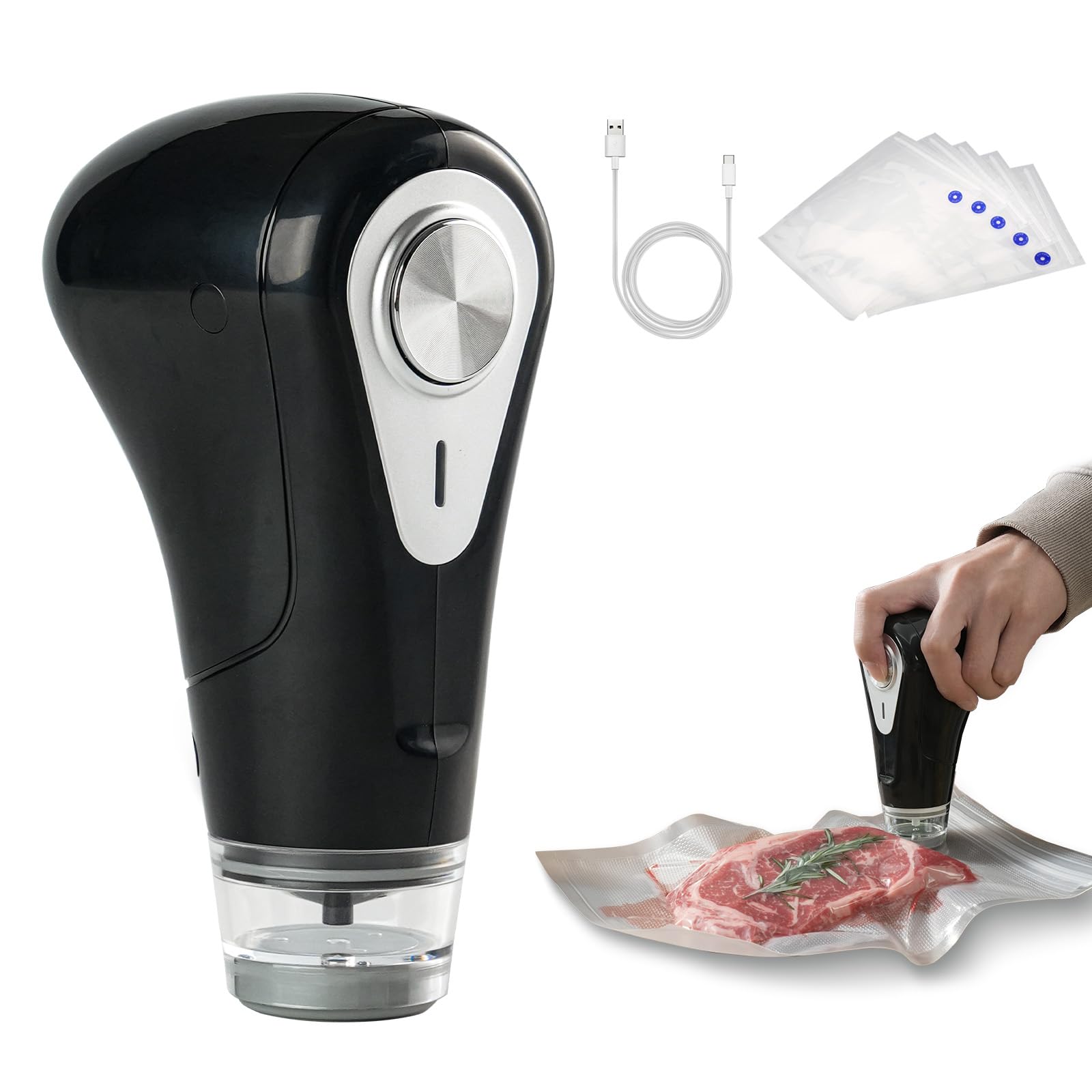Vesta Precision sellador de mano compacto para sellar bocadillos al instante