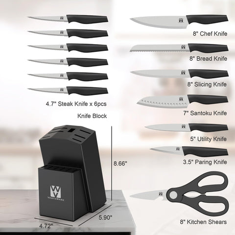 Cuchillo pan Vestaware 8 pulgadas para rebanar pan