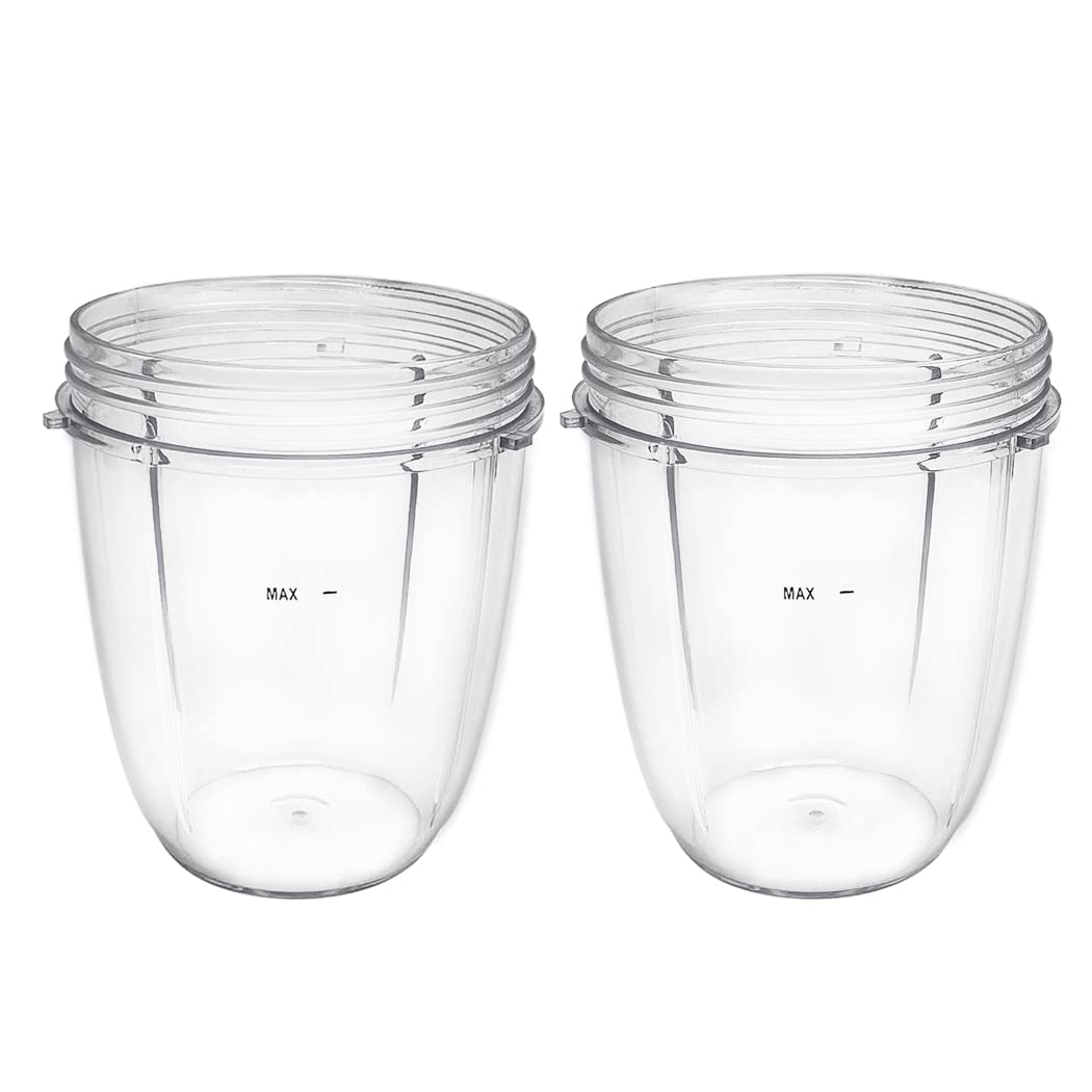 Veterger nutribullet original 18oz tazas: repuestos de plástico alimentario para batidos suaves.