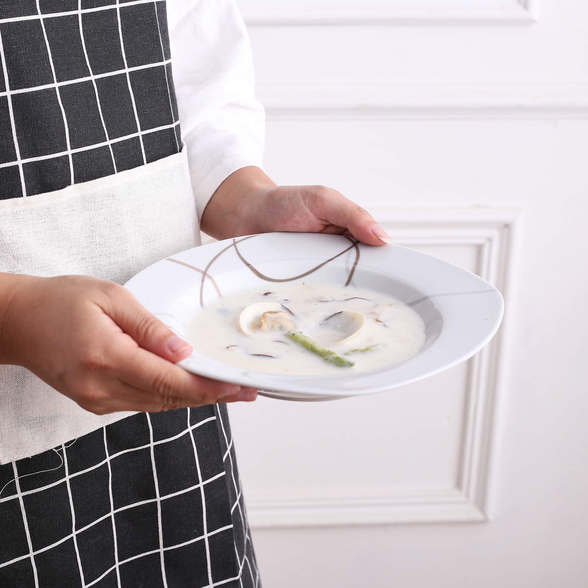 VEWEET Nikita platillo marfil para presentar platos con estilo.