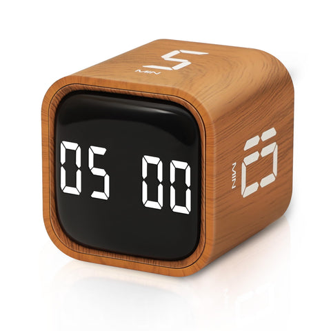 VEWINGL Cubo Temporizador: ajuste rápido de 5 minutos para concentración.