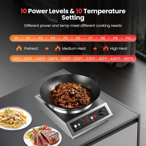 VEXMAECY Wok: función de salteado rápido para platos frescos