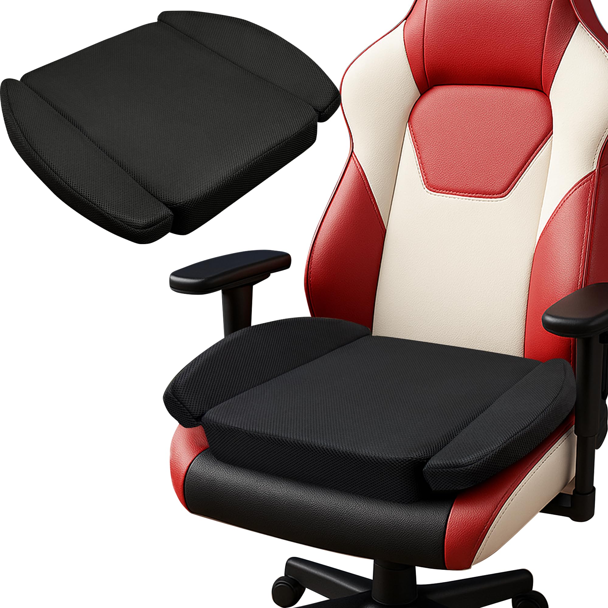 Cojín VGLCBBSTS para asiento ergonómico de gaming, mejora la postura durante juego intenso.