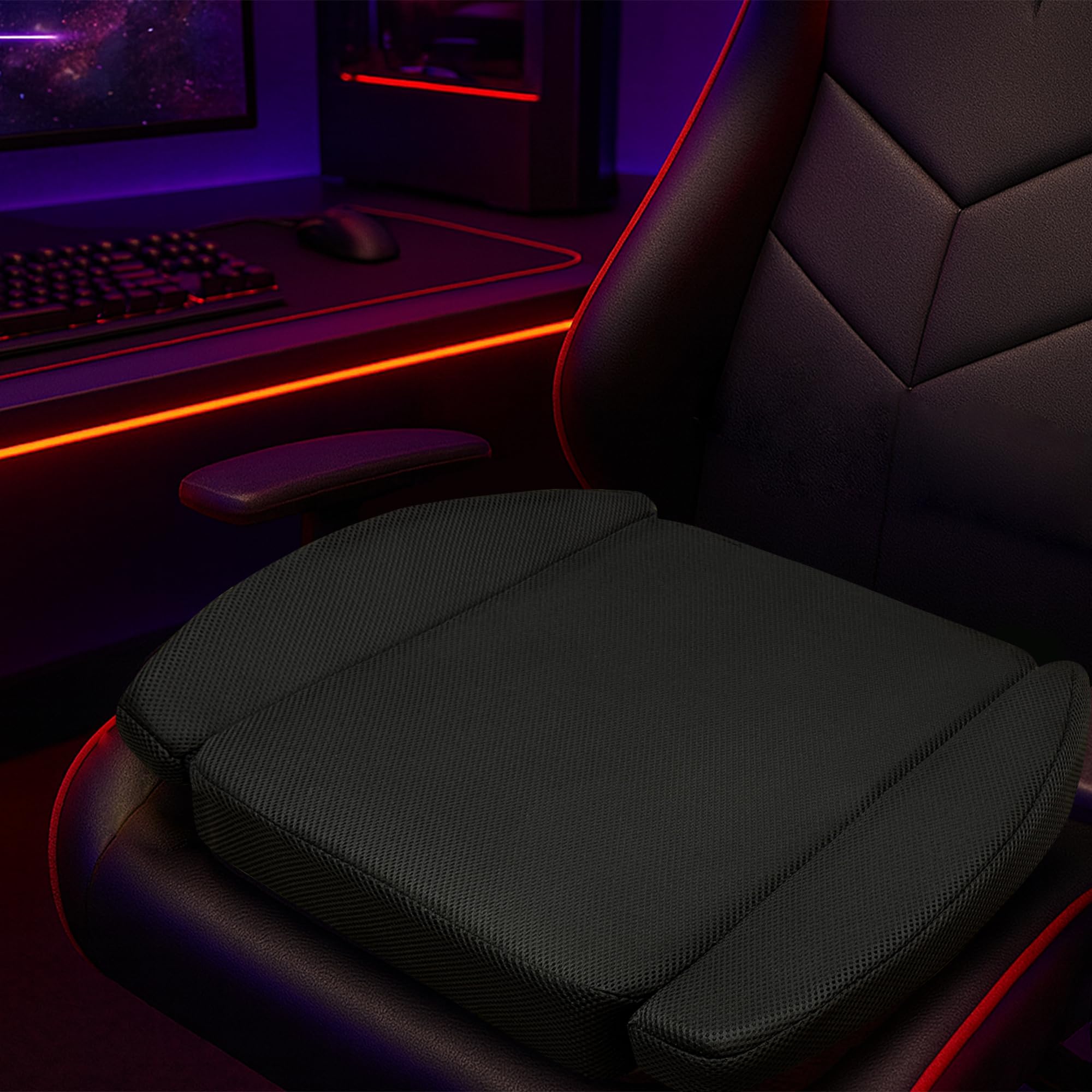 Uso versátil de VGLCBBSTS para gaming y oficina, sin necesidad de cambiar de silla.