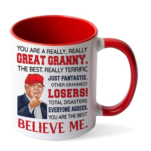 Viberty taza cerámica abuela 11oz, regalo ideal para café diario