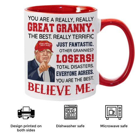 Viberty taza cerámica abuela detalle dibujo alegre