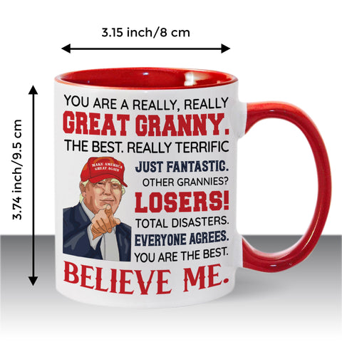 Viberty taza cerámica abuela interior-exterior apta para casa