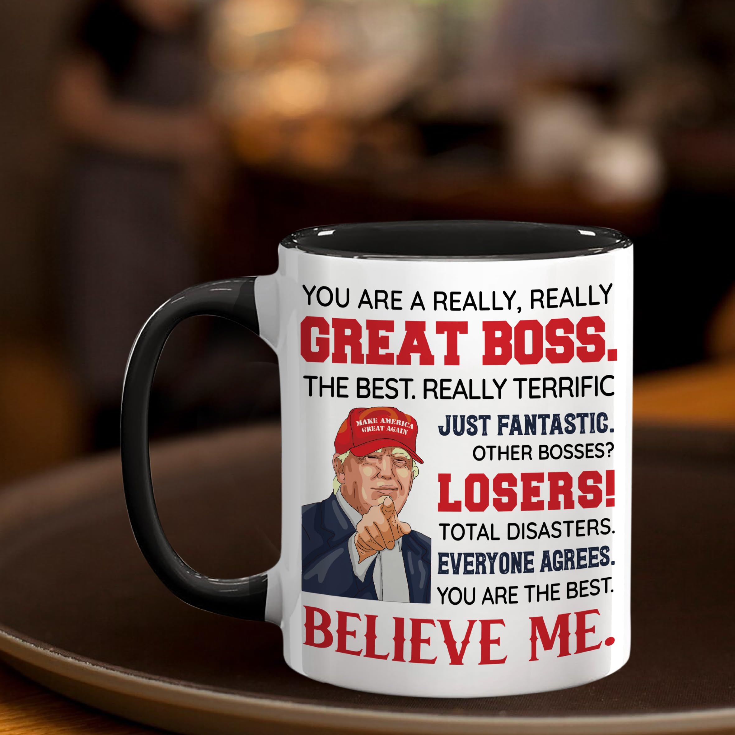 Taza Viberty para jefe 11oz, cerámica de alta calidad para uso diario.