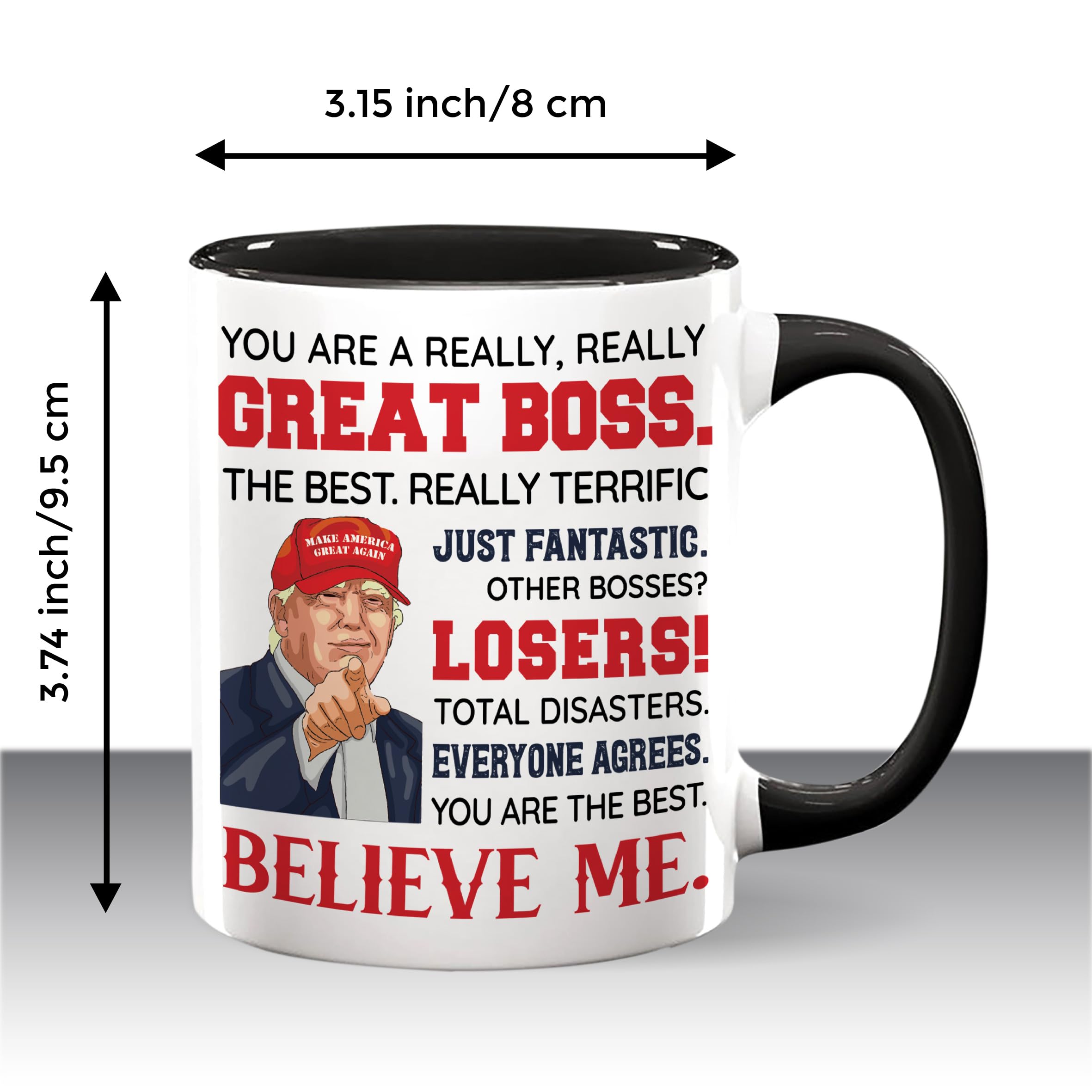 Taza Viberty para jefe 11oz lista para regalo, entrega rápida.