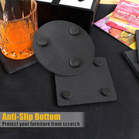VIBRATITE pizarra con bordes irregulares: diseño contemporáneo para la mesa