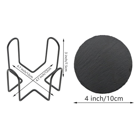 VIBRATITE posavasos pizarra negra antirrayado para uso diario