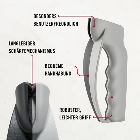 Victorinox afilador manual; higiénico y apto para lavavajillas.