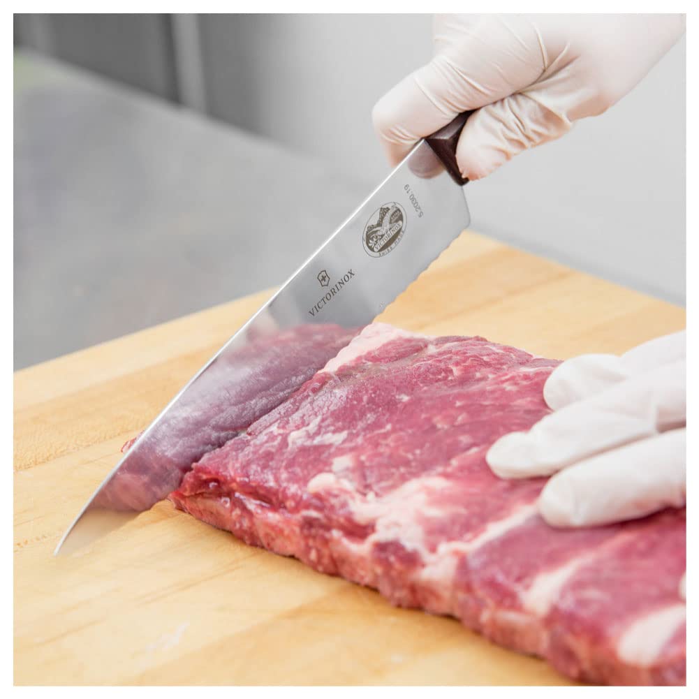 Victorinox corte ergonómico con mango palisandro, ideal para picar, cortar y rebanar.