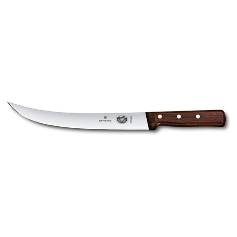Victorinox cuchillo curvo con mango de palisandro, ideal para deshuesar y corte diario.