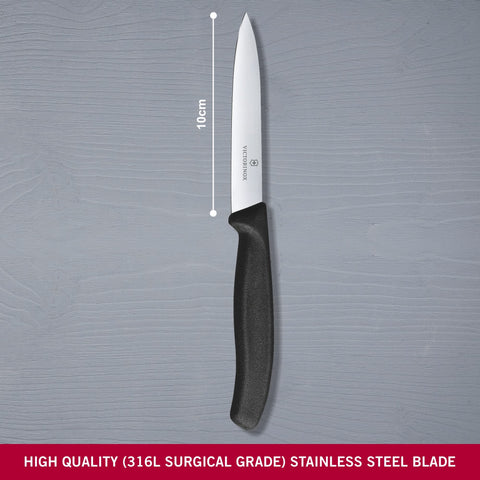 Victorinox Cuchillo Verduras SwissClassic, hoja de acero inoxidable duradera.
