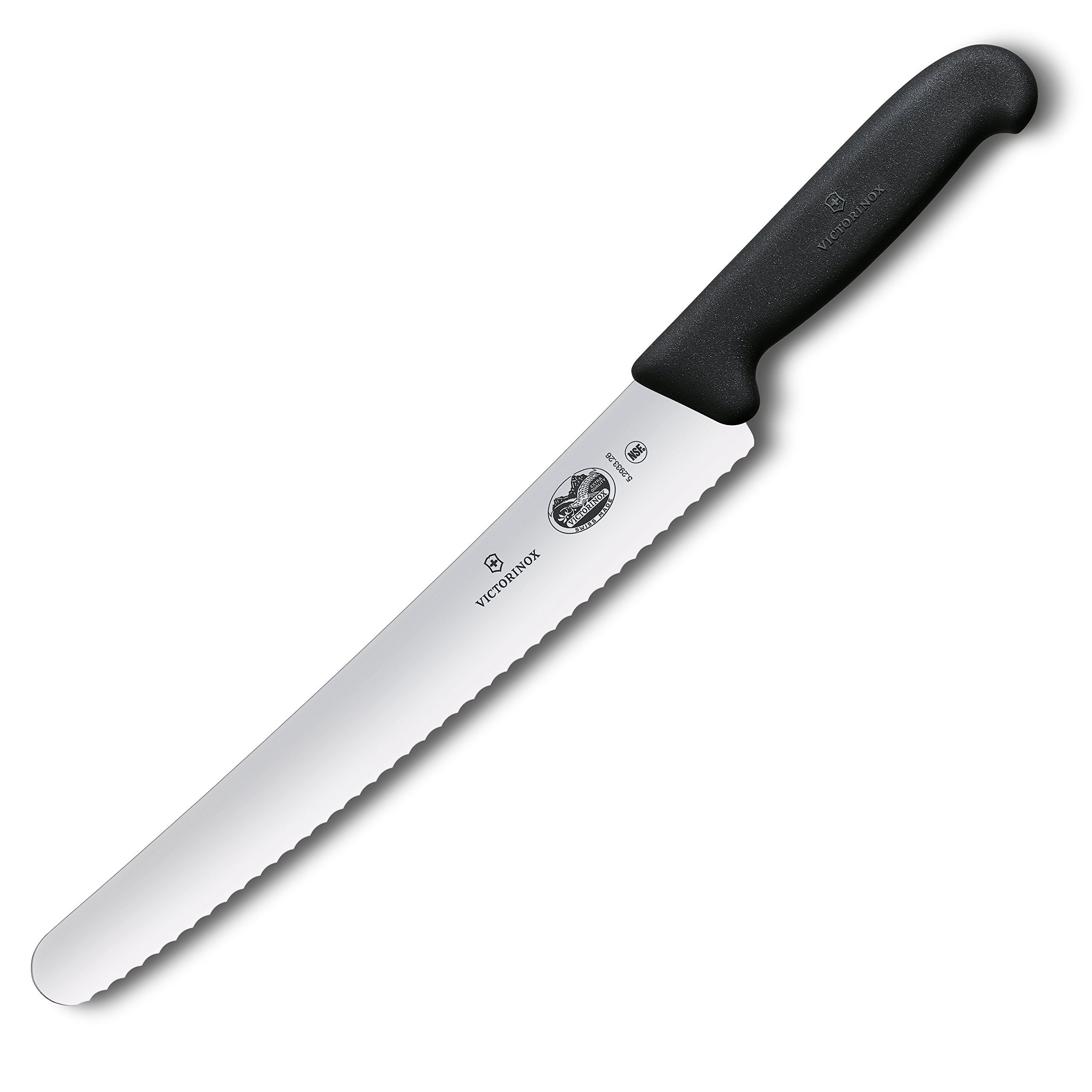 Victorinox Fibrox mango texturizado negro, diseño ergonómico para uso prolongado