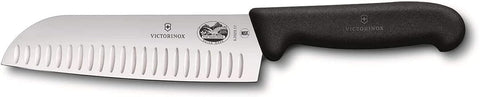 Victorinox Fibrox Pro Santoku de 7 pulgadas, filo de precisión para cortar verduras