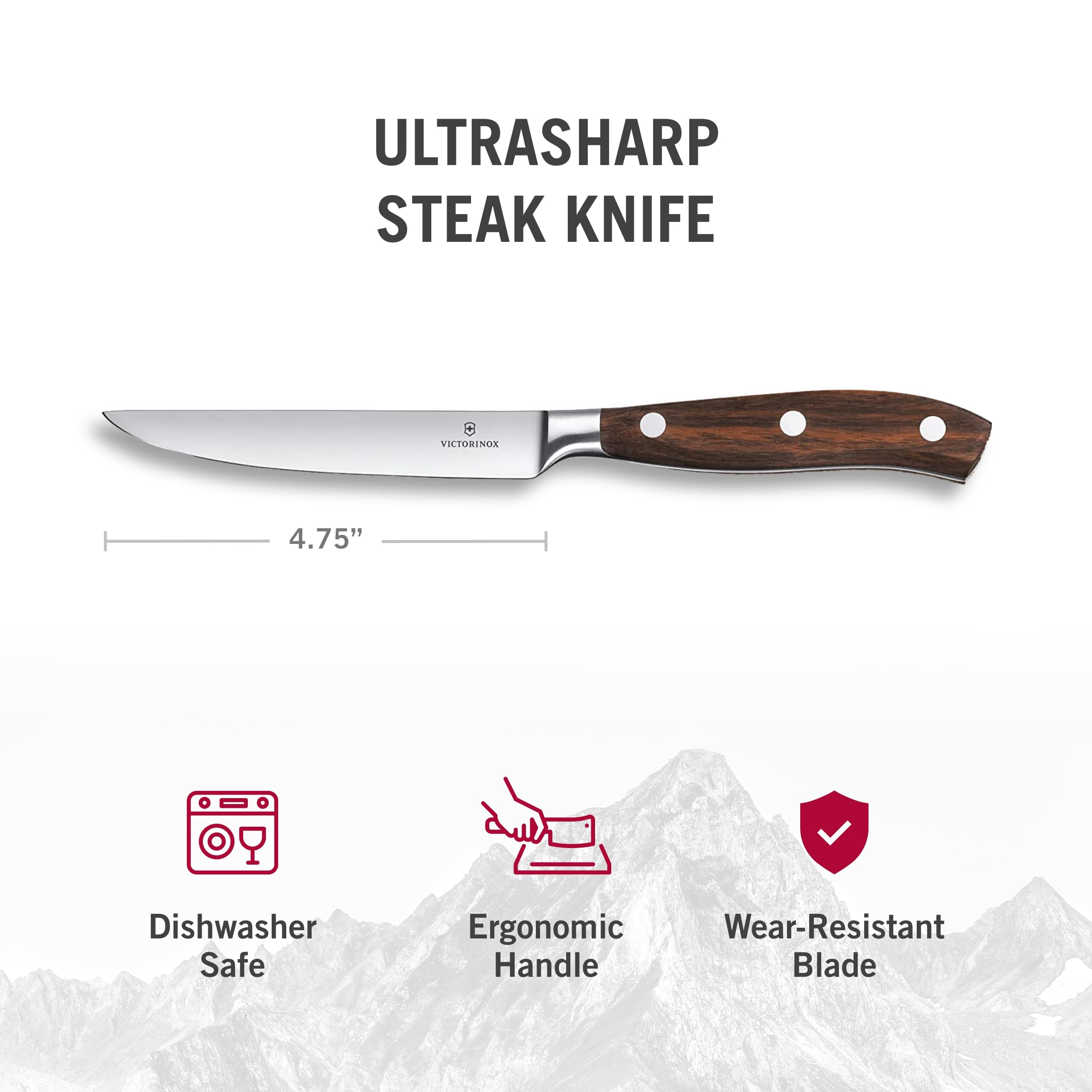 Mango ergonómico y texturizado de Victorinox Grand Maître aporta control.