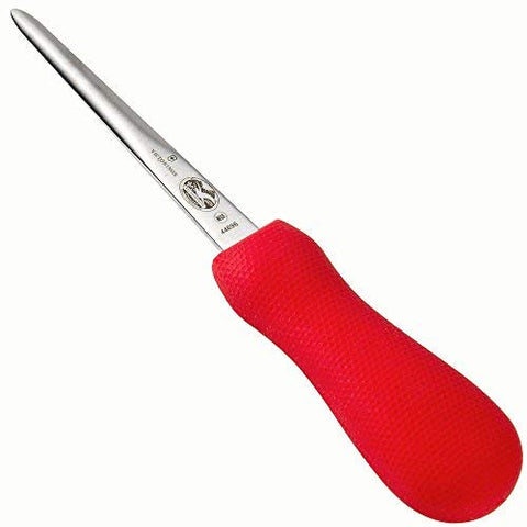Victorinox Mango SuperGrip rojo ofrece agarre cómodo para trabajo en cocina.