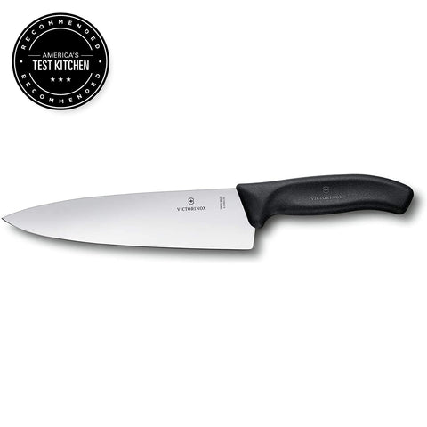Victorinox Swiss Classic Cuchillo Chef 8 pulgadas mango negro ergonómico para mayor comodidad