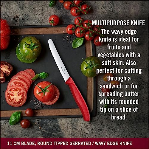 Victorinox Swiss Classic: cuchillo para pelar con filo ondulado para texturas resistentes.
