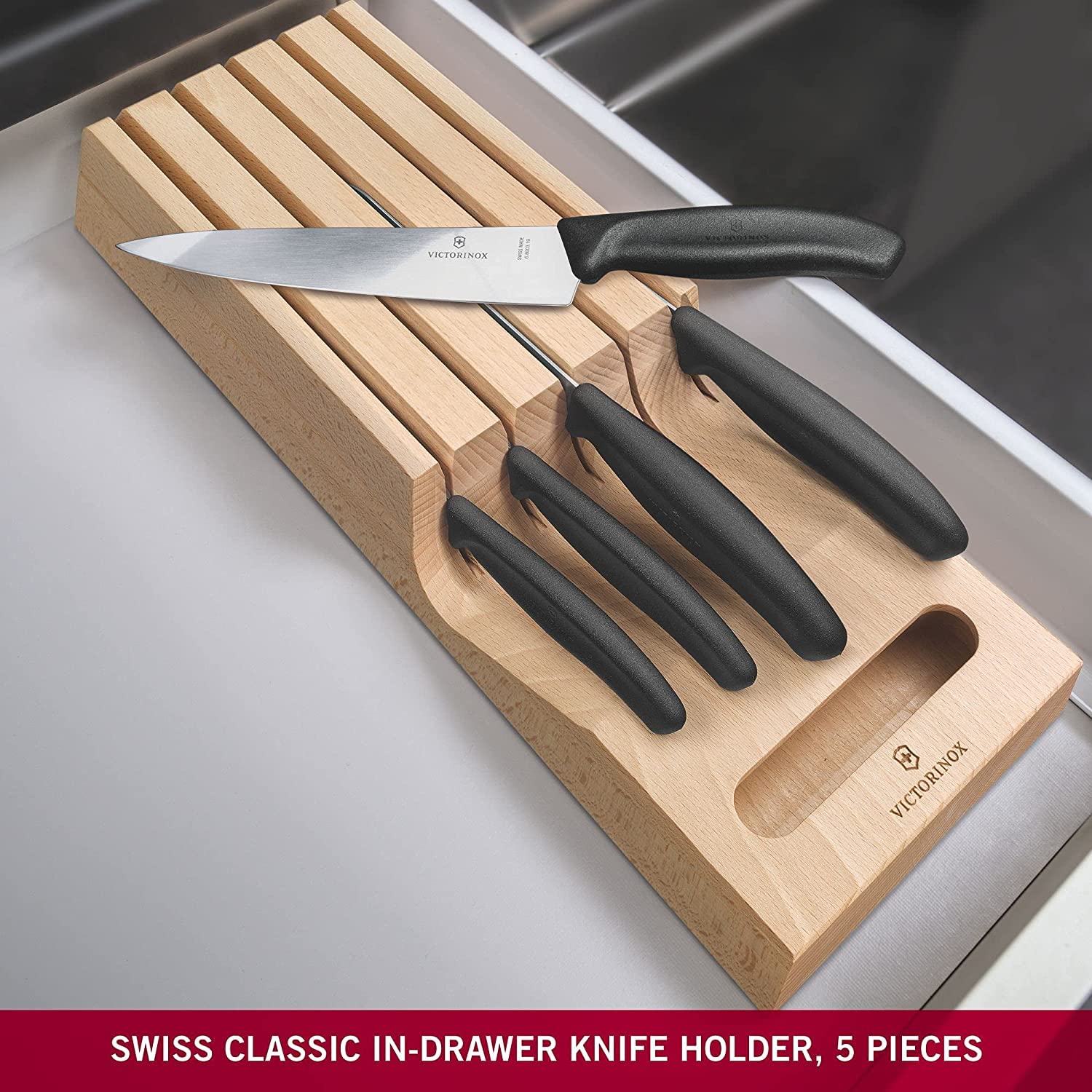 Victorínox Swiss Classic cuchillo para tomates, corta sin aplastar y mantiene jugos.