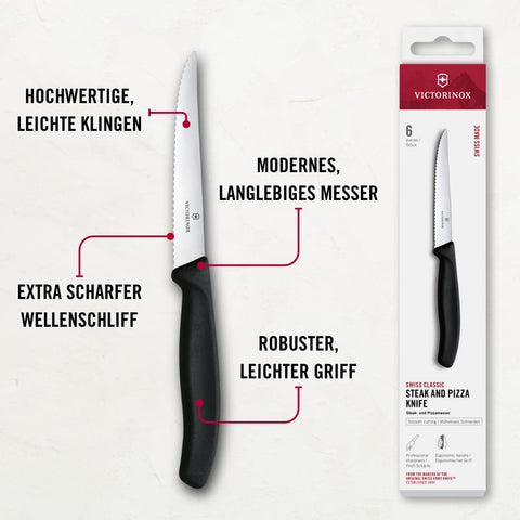 Hoja de acero inoxidable de Victorinox Swiss Classic de alta precisión