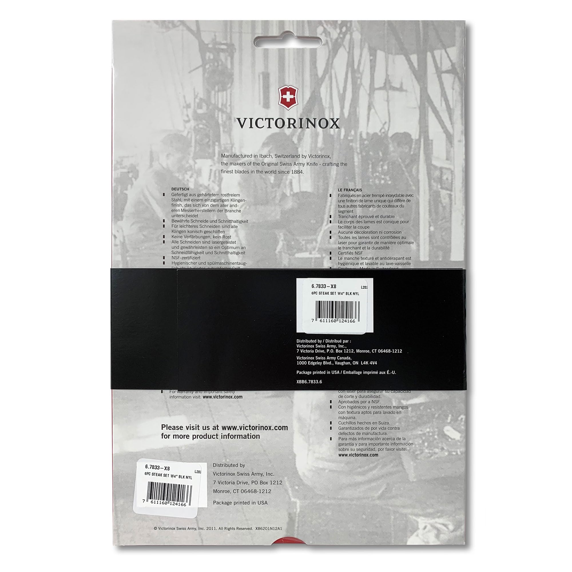 Victorinox Swiss Classic: hoja serrada de 4,5 pulgadas para cortes suaves sin desgarro