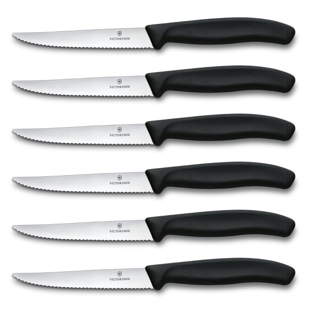 Victorinox Swiss Classic: set de 6 cuchillos para filete para servicio elegante en mesa