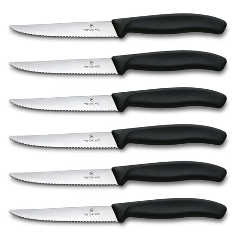 Victorinox Swiss Classic: set de 6 cuchillos para filete para servicio elegante en mesa
