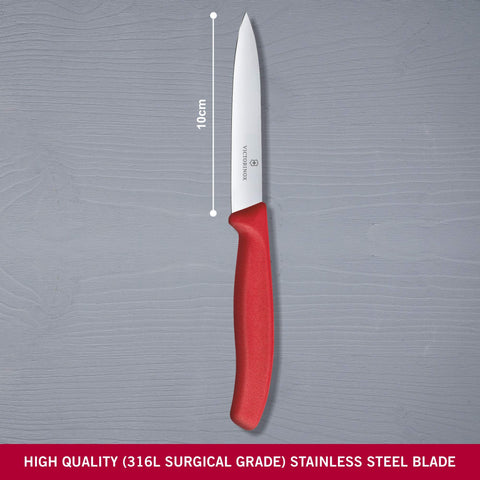Victorinox VIC-6.7701, mango rojo ergonómico para uso diario en cocina.
