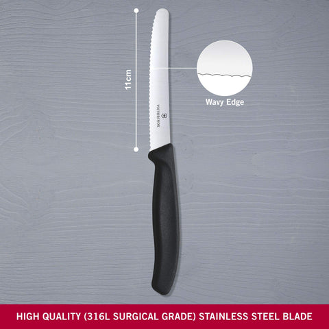 Victorinox VIC-6.7833, mango negro ergonómico para agarre cómodo.