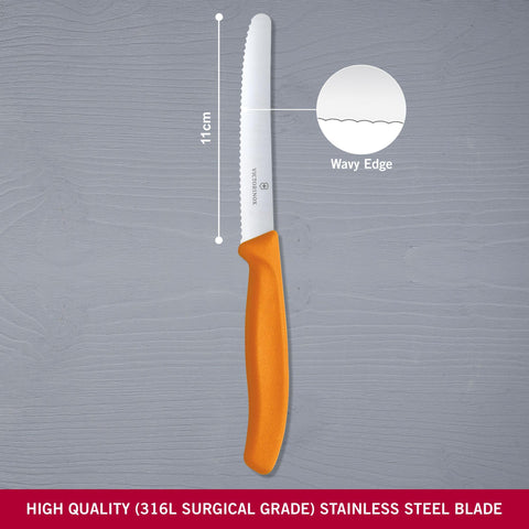 Victorinox VIC-6.7836.L119 mango ergonómico naranja, cómodo para uso diario.
