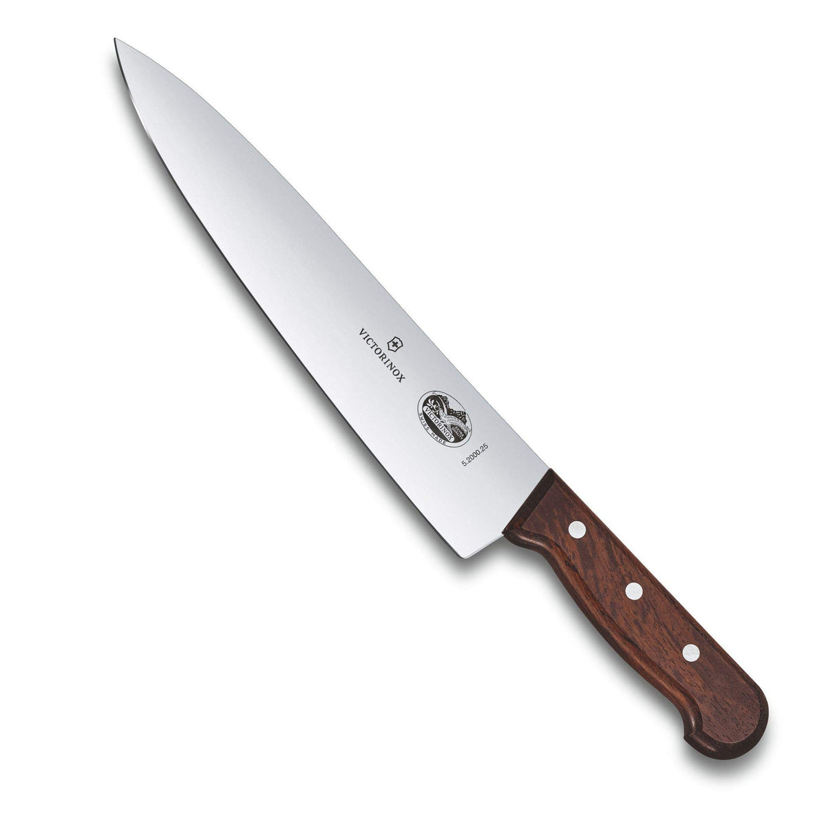Victorinox Wood Collection cuchillo chef de 10 pulgadas para cortes precisos de carnes deshuesadas.