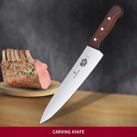 Victorinox Wood Collection cuchillo chef 10 pulgadas con hoja de acero inoxidable de alto carbono.
