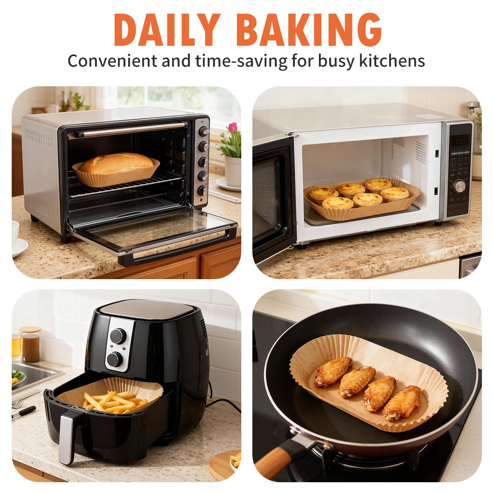 Victoyaw caja de forros desechables para hornear pan diario.
