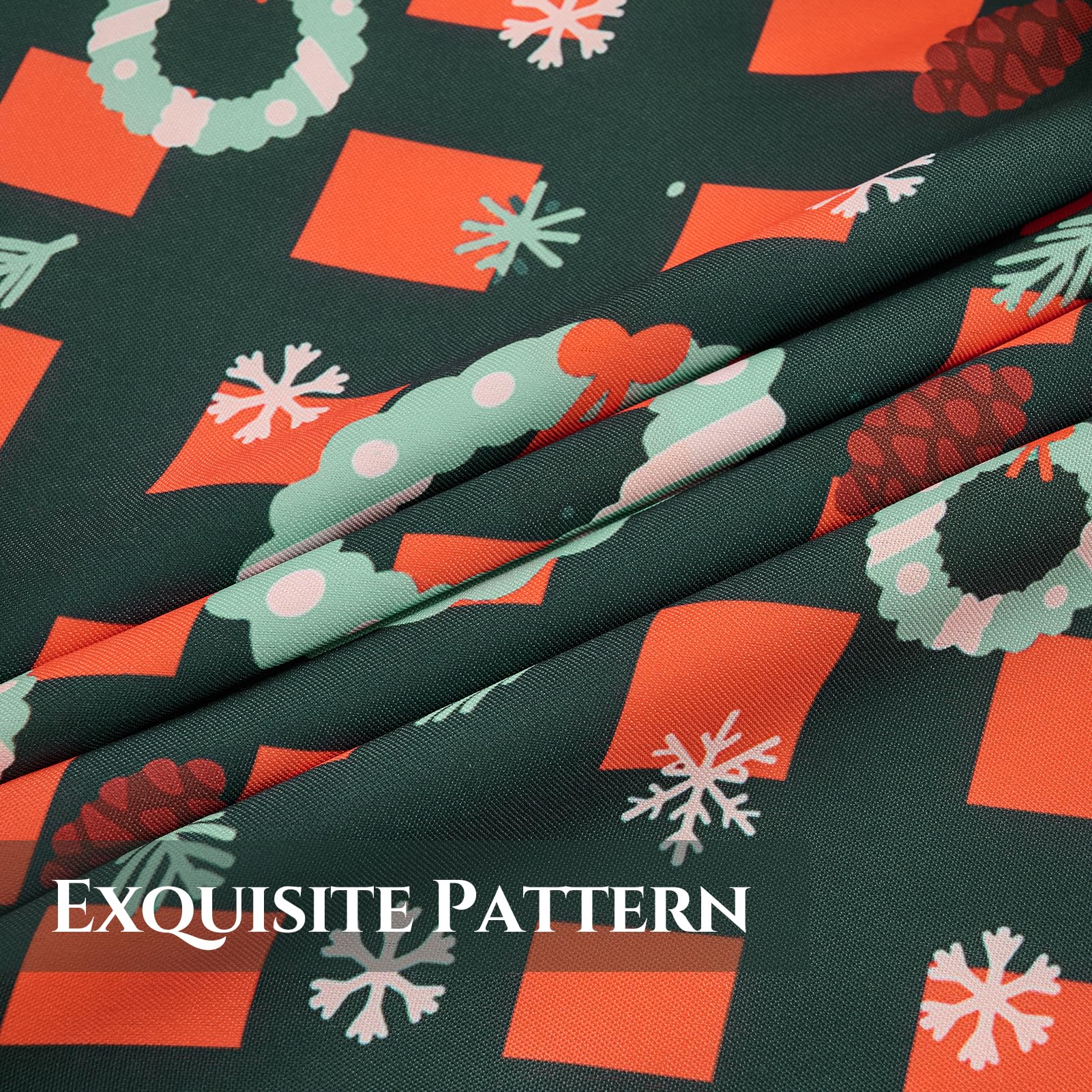 VidaFete mantel impermeable navideño, protege la mesa ante derrames durante la cena.