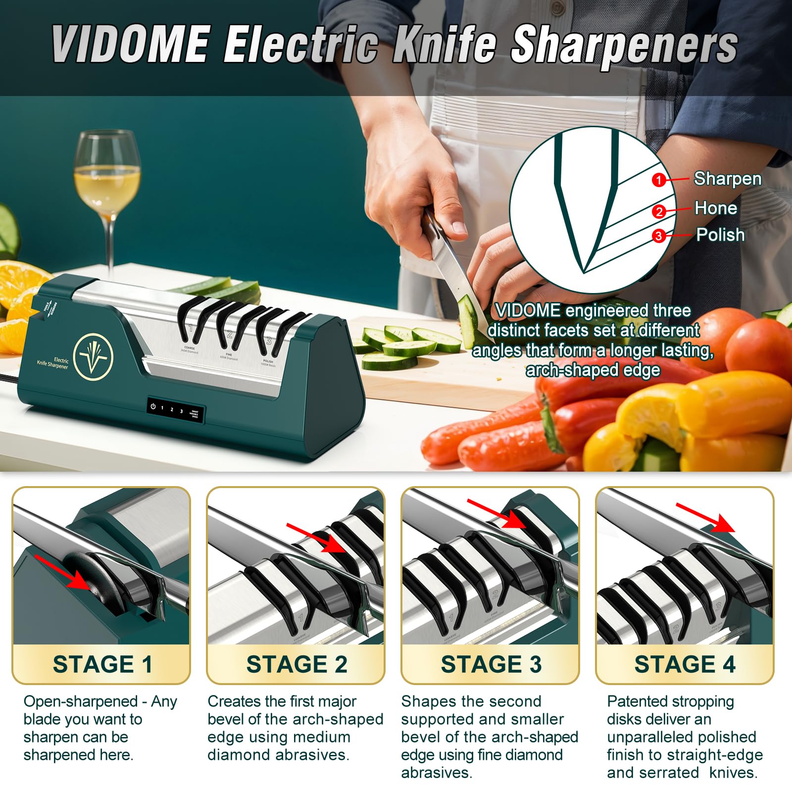 VIDOME RE007 diseño ergonómico y robusto para uso diario.