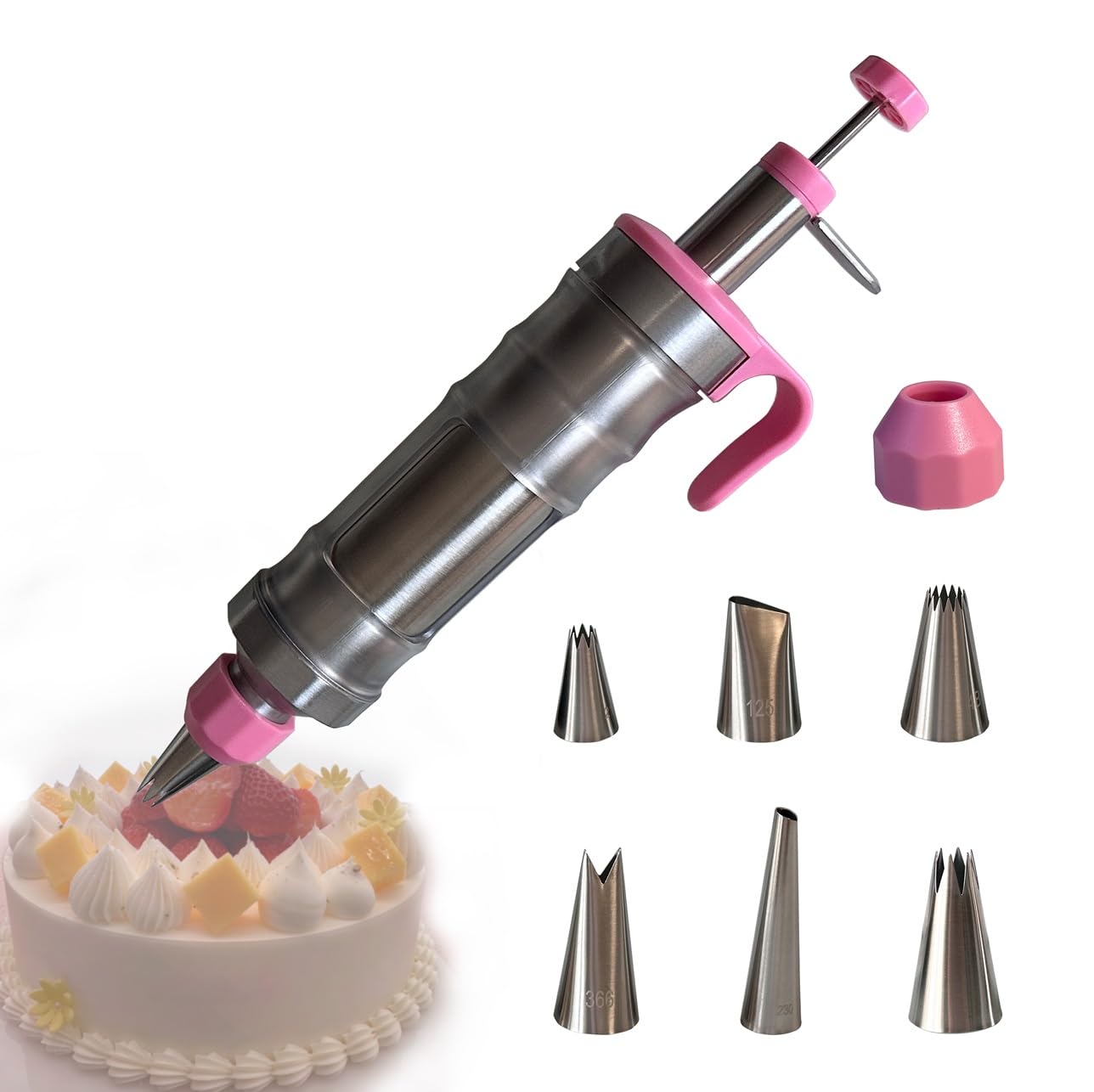 VIEASST conjunto de boquillas para decorar postres, crea patrones detallados y consistentes.