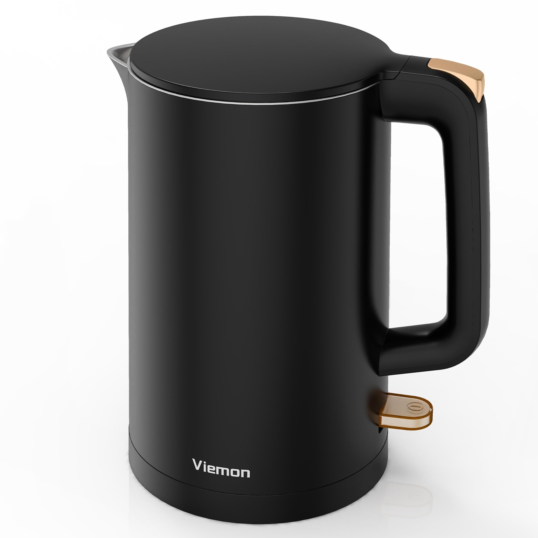 Viemon hervidor eléctrico 1.7L, vista frontal para hervir café o té rápidamente