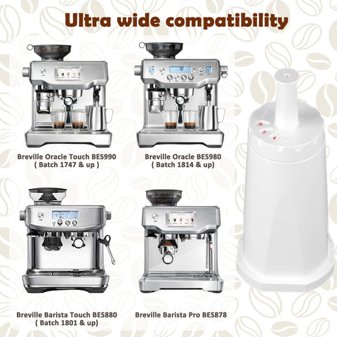VIEWALL filtro para BES878 y BES920 mantiene agua estable para un espresso consistente.