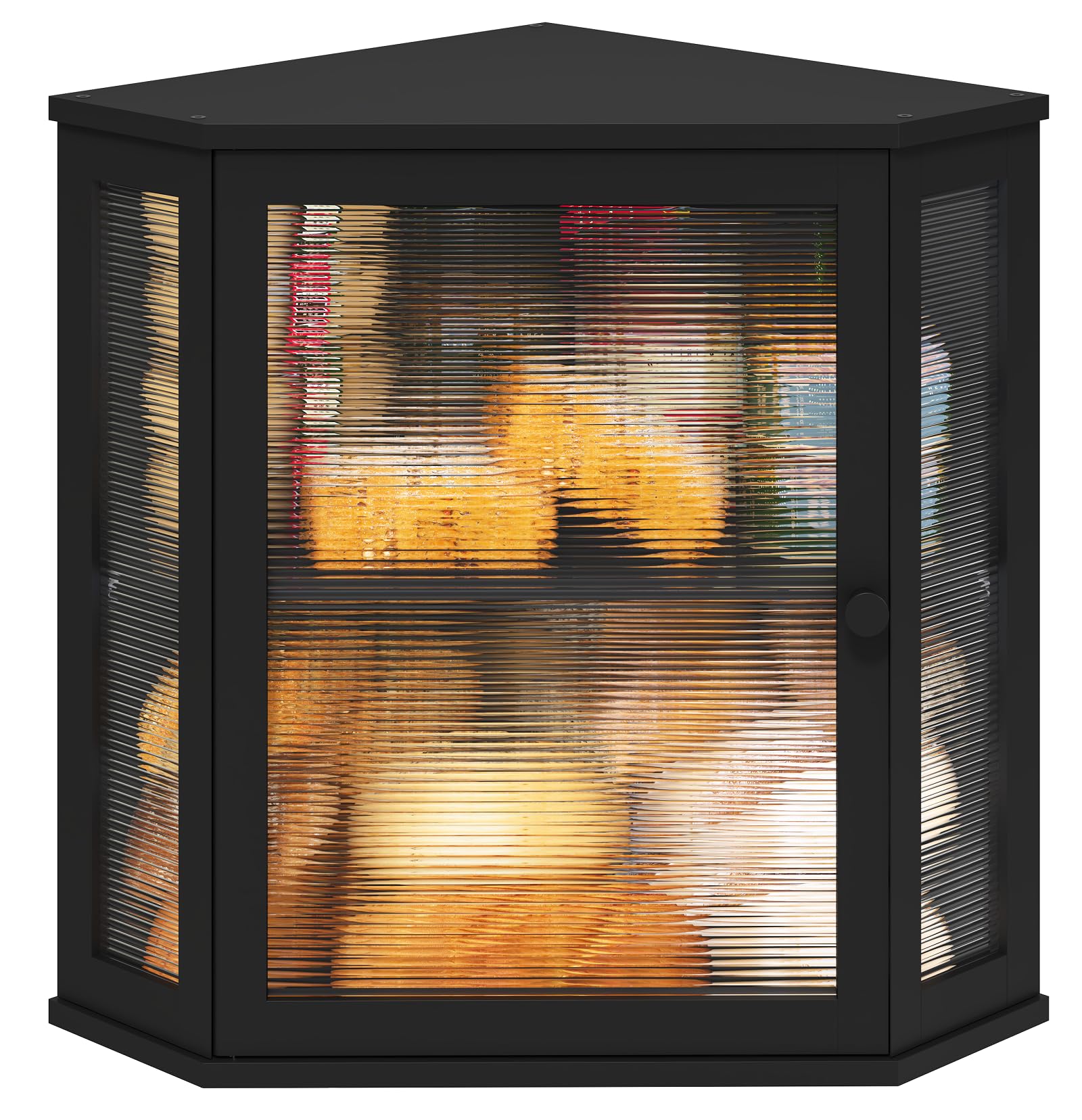 viewcare caja-pan esquina bambu grande, almacenamiento amplio para pan y bollos.