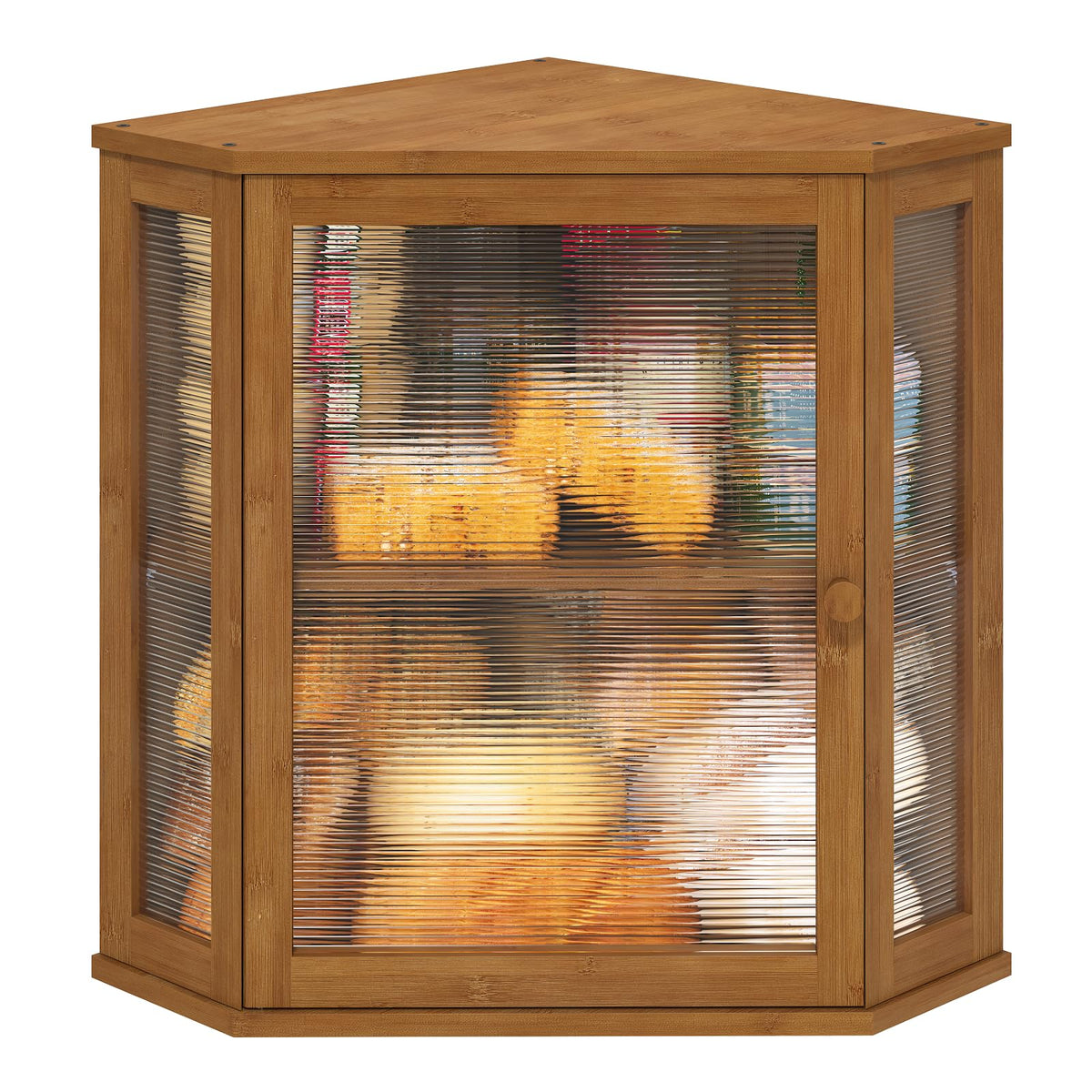 Viewcare panera esquina en bambú con gran capacidad para pan y bollos