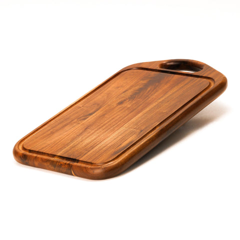 Tabla VieWood de acacia con surco para jugos, ideal para carne