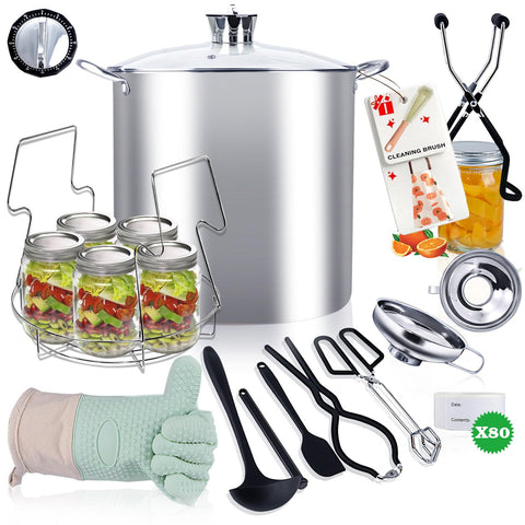 Vigamimn olla para conservas 20 qt con distribución de calor uniforme