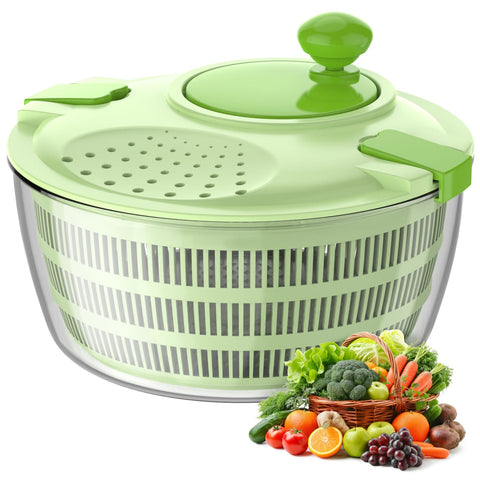 Vihoom escurridor-ensaladera capacidad 4-4qt facilita lavado y secado.